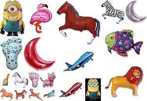 Фолиеви балони 35 см. със сламка