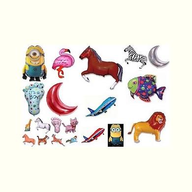 Фолиеви балони 35 см. със сламка