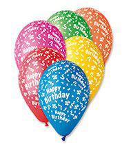 Балони Happy Birthday и парти лентички с размер 30 см