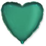 Балон фолио с формата на сърце в цвят тюркоазен ( аквамарин ) 45 см.