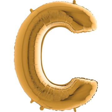 Фолиева буква златна ''C'' с височина 103 см