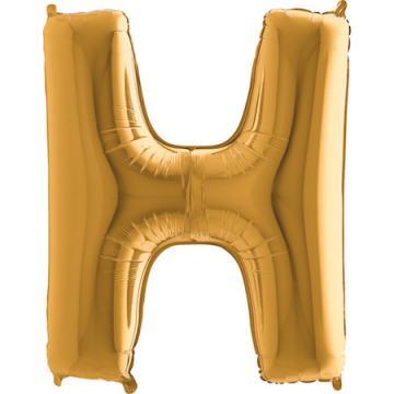 Фолиева буква златна ''H'' с височина 103 см