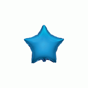 Балон фолио с формата на звезда в цвят тъмно синьо 78см