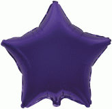 Балон фолио с формата на тъмно лилава звезда