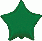 Балон фолио с формата на зелена звезда