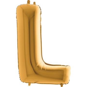 Фолиева буква златна ''L'' "Г" с височина 103 см