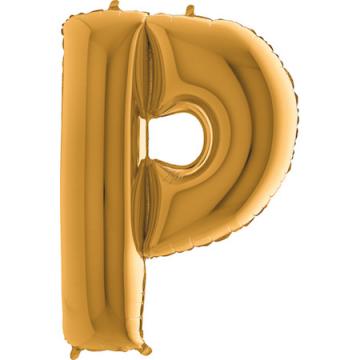 Фолиева буква златна ''P'' с височина 103 см