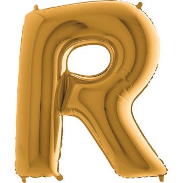 Фолиева буква златна ''R'' с височина 103 см
