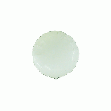 Балон фолио с формата на кръг в бял цвят
