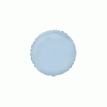 Балон фолио с формата на кръг в цвят бебешко синьо