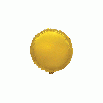 Балон фолио с формата на кръг 80см златен