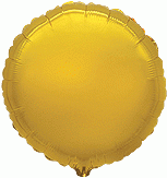 Балон фолио с формата на кръг 80см златен