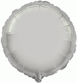 Балон фолио с формата на кръг сребърен