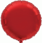Балон фолио с формата на кръг 80см червен