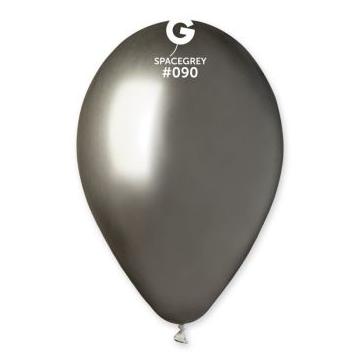 Балон хром shiny space grey с диаметър 33 см.
