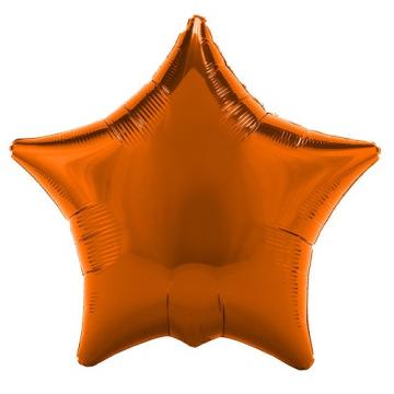 Балон фолио с формата на оранжева звезда 45 см.