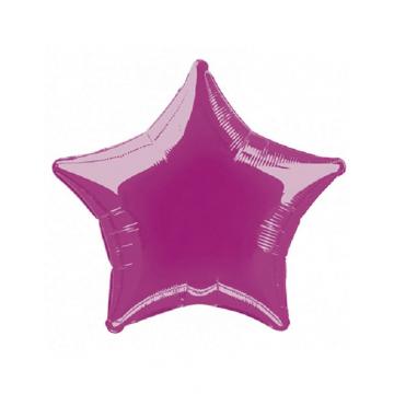 Балон фолио с формата на пурпурна звезда 45 см.