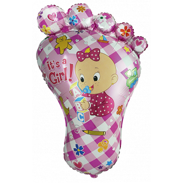 Фолиев балон за момиче бебешко краче