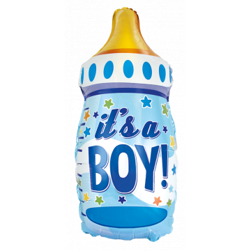 Фолиев балон за момче бебешко шише