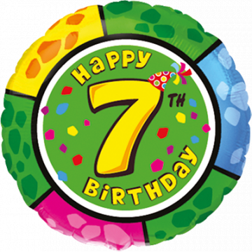Фолиев балон Честит 7-ми рожден ден