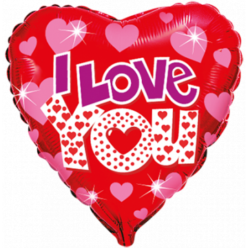 Фолиев балон Сърце Love Bright