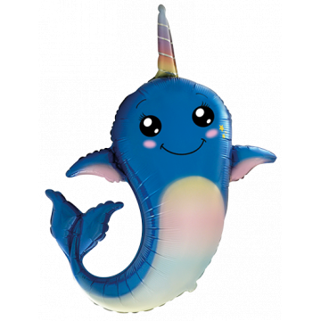 Фолиев балон Нарвал (морски еднорог)