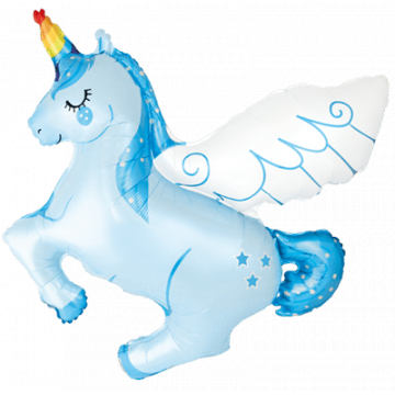 Фолиев балон Еднорог с крила