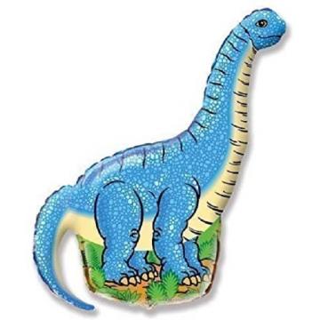 Фолиев балон голям динозавър Диплодокус син