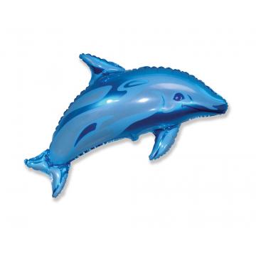Фолиев балон малък син делфин