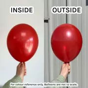 Металик Червено #053 – 26 см (10 инча) – 100 броя – Gemar