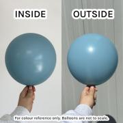 Retro Blue Glass – 13 см (5 инча) – 100 броя – Kalisan