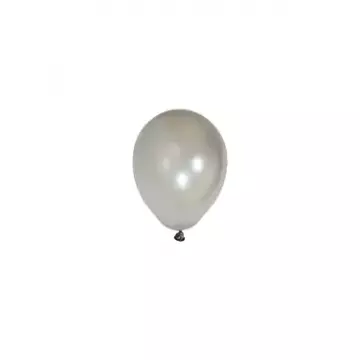 Металик Сребро – 13 см (5 инча) – 100 броя – Balonevi