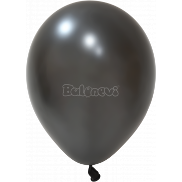 Металик Черно – 30 см (12 инча) – 100 броя – Balonevi