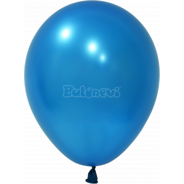 Металик Синьо – 30 см (12 инча) – 100 броя – Balonevi