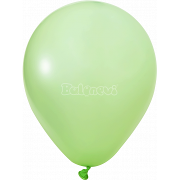 Пастел Макарон Зелено – 30 см (12 инча) – 100 броя – Balonevi