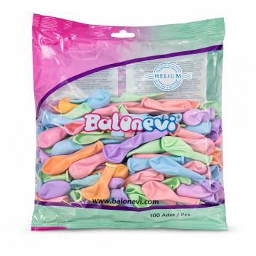 Макарон Микс Цветове – 13 см (5 инча) - 100бр. – Balonevi