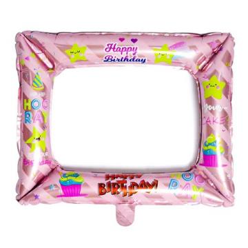 ФОЛИЕВ БАЛОН РОЗОВА РАМКА ЗА СНИМКИ